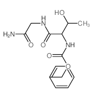 benzyl N-[1-(carbamoylmethylcarbamoyl)-2-hydroxy-propyl]carbamate结构式