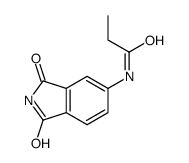 Propanamide, N-(2,3-dihydro-1,3-dioxo-1H-isoindol-5-yl)- (9CI) structure