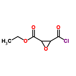 Oxiranecarboxylic acid, 3-(chlorocarbonyl)-, ethyl ester (9CI) Structure