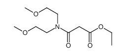 ethyl 3-[bis(2-methoxyethyl)amino]-3-oxopropanoate结构式