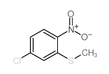 4-Chloro-2-(methylthio)nitrobenzene, 4-Chloro-2-(methylsulphanyl)nitrobenzene, 4-Chloro-2-(methylmercapto)nitrobenzene结构式