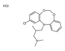 3-(3-chlorobenzo[d][1,3,6]benzodioxazocin-5-yl)-N,N,2-trimethylpropan-1-amine,hydrochloride Structure