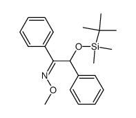 (Z)-2-[[(1,1-dimethylethyl)dimethylsilyl]oxy]-1,2-diphenylethanone O-methyloxime Structure