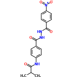 2-Methyl-N-(4-{[2-(4-nitrobenzoyl)hydrazino]carbonyl}phenyl)propanamide Structure