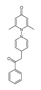 2,6-dimethyl-4'-(2-oxo-2-phenylethyl)-4H,4'H-[1,1'-bipyridin]-4-one Structure