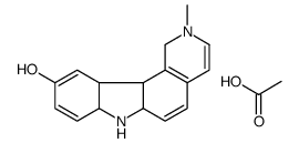 2-methyl-1,6a,7,7a,11a,11b-hexahydropyrido[4,3-c]carbazol-7-ium-10-ol,acetate结构式