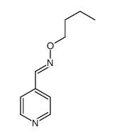 (E)-N-butoxy-1-pyridin-4-ylmethanimine结构式