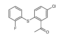 5-Chloro-2-(2-fluorophenylthio)acetophenone Structure