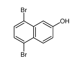 5,8-Dibromo-2-naphthol结构式