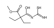methyl 2-(carbamothioylcarbamoyl)-2-ethylbutanoate Structure