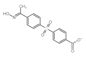 (NE)-N-[1-[4-(4-nitrophenyl)sulfonylphenyl]ethylidene]hydroxylamine结构式