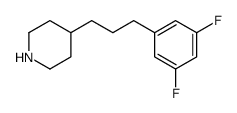 4-[3-(3,5-difluorophenyl)propyl]piperidine Structure