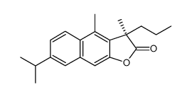 (3R)-2,3-dihydro-7-isopropyl-3,4-dimethyl-3-propylnaphtho<2,3-b>furan-2-one Structure