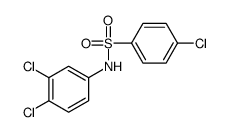 4-Chloro-N-(3,4-dichlorophenyl)benzenesulfonamide Structure