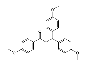 4'-methoxy-3,3-bis-(4-methoxyphenyl)propiophenone结构式