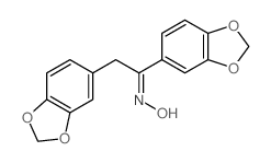 (NE)-N-(1,2-dibenzo[1,3]dioxol-5-ylethylidene)hydroxylamine结构式