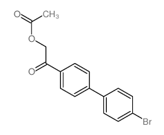 [2-[4-(4-bromophenyl)phenyl]-2-oxo-ethyl] acetate structure