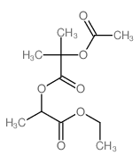 Propanoic acid,2-(acetyloxy)-2-methyl-, 2-ethoxy-1-methyl-2-oxoethyl ester picture