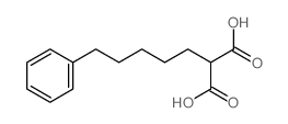 Propanedioicacid, 2-(5-phenylpentyl)- structure