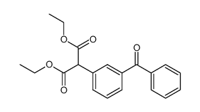 diethyl (3-benzoylphenyl)malonate Structure