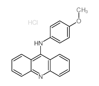 9-Acridinamine,N-(4-methoxyphenyl)-, hydrochloride (1:1) structure