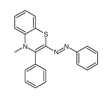 (4-methyl-3-phenyl-1,4-benzothiazin-2-yl)-phenyldiazene结构式