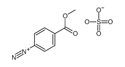 hydrogen sulfate,4-methoxycarbonylbenzenediazonium Structure