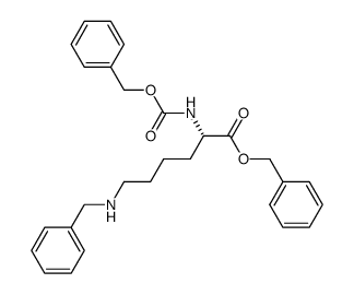 Nε-benzyl-Nα-carbobenzoxy-L-lysine benzyl ester结构式