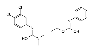 3-(3,4-dichlorophenyl)-1,1-dimethylurea,propan-2-yl N-phenylcarbamate结构式