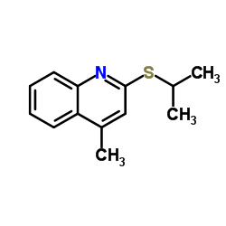 Lepidine, 2-(isopropylmercapto)- (4CI) Structure