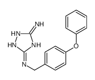 3-N-[(4-phenoxyphenyl)methyl]-1H-1,2,4-triazole-3,5-diamine Structure