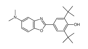 5-dimethylamino-2-(3,5-di-tert-butyl-4-hydroxyphenyl)benzoxazole Structure