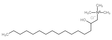 N,N,N-三甲基-2-羟基十六烷基氯化铵结构式