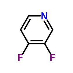 3,4-二氟吡啶结构式