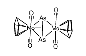 tetracarbonylbis(η5-cyclopentadienyl)-μ4-diarsenic-dimolybdenum (Mo-Mo)结构式