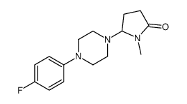 5-[4-(4-fluorophenyl)piperazin-1-yl]-1-methylpyrrolidin-2-one结构式