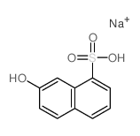 1-Naphthalenesulfonicacid, 7-hydroxy-, sodium salt (1:1)结构式