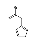 1-(2-bromo-2-propenyl)cyclopentadiene结构式