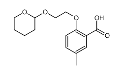 5-methyl-2-[2-(oxan-2-yloxy)ethoxy]benzoic acid结构式