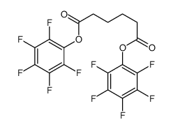 bis(2,3,4,5,6-pentafluorophenyl) hexanedioate结构式