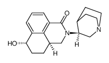 2-(1'-azabicyclo[2.2.2]oct-3'S-yl)-6S-hydroxy-2,3,3aS,4,5,6-hexahydro-1H-benz[de]isoquinolin-1-one结构式