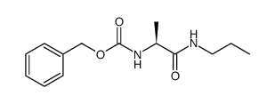 Carbamic acid, [1-methyl-2-oxo-2-(propylamino)ethyl]-, phenylmethyl ester, (S) Structure