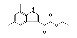 1H-Indole-3-acetic acid, 5,7-dimethyl-α-oxo-, ethyl ester Structure