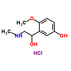 3-[1-Hydroxy-2-(methylamino)ethyl]-4-methoxyphenol hydrochloride (1:1)结构式