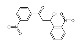 3-hydroxy-3-(2-nitro-phenyl)-1-(3-nitro-phenyl)-propan-1-one结构式