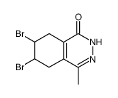 6,7-dibromo-4-methyl-5,6,7,8-tetrahydro-2H-phthalazin-1-one结构式