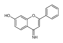 1,4-Benzopyran-7-ol,4-imino-2-phenyl- Structure