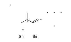 trimethyl-(3-methyl-1-trimethylstannylbut-2-enyl)stannane Structure