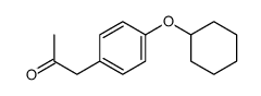 1-[4-(Cyclohexyloxy)phenyl]acetone结构式