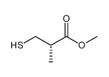 (S)-Methyl 3-mercapto-2-methylpropionate结构式